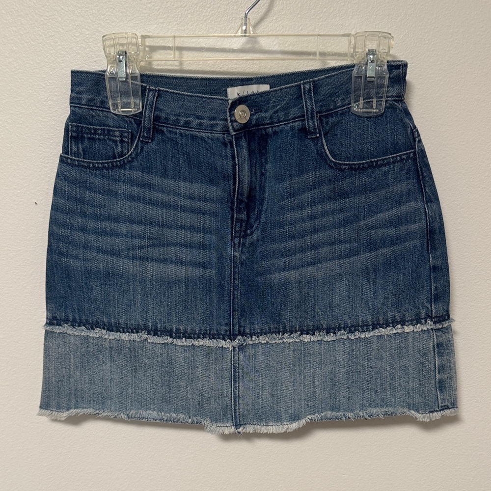 K/Lab Blue Denim Mini Skirt